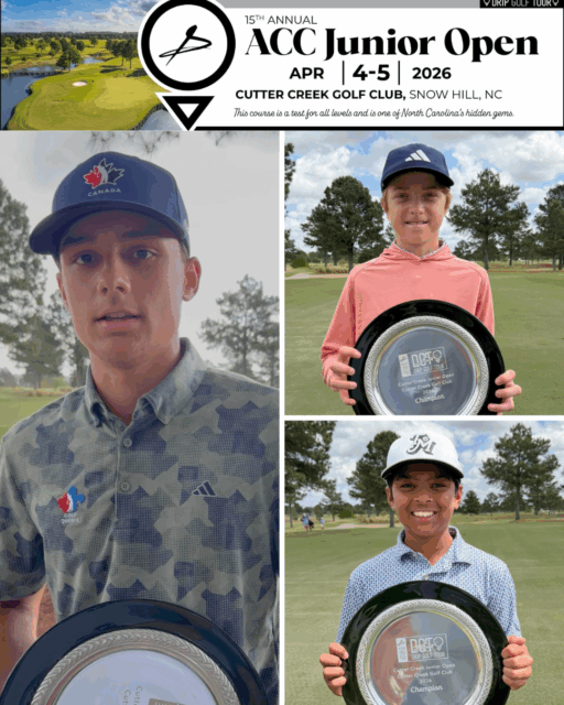 Genier Wins in Playoff at DGT Cutter Creek Junior Open; Ryan Patel and Bryan Wells Take Division Titles