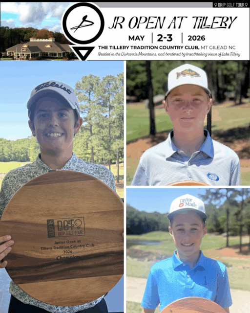 Boudwin, Wells, and Behrns Claim Titles at DGT Junior Open at Tillery
