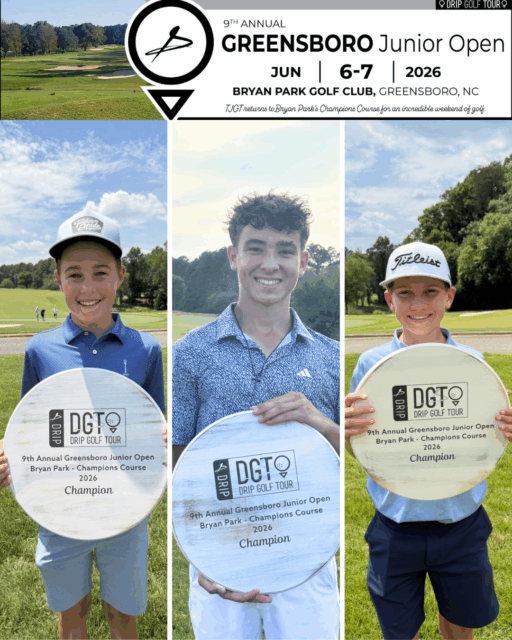 DGT Greensboro Junior Open Concludes at Bryan Park Golf Club